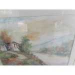 Картина - масло на хартия от Испания, страхотна рамка и стъкло - 3586